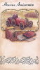 Carte de voeux “Heureux anniversaire”. Folding à plaques. (Edicromo, vers 2004)., - (CAP0305)