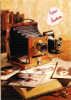 “Heureux Anniversaire”. Chambre carrée, Vest-Pocket. (vers 1970)., - (CAP0674)