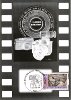 Timbre avec photo de Cartier-Bresson; Leica, Reflex mono-objectif., "Photographier, c'est mettre sur la même ligne de mire la tête, l'oeil et le coeur". (CAP0708)